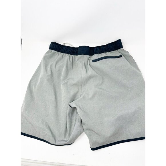 Vuori Banks Short Eucalyptus Linen Texture Gray Classic Fit Athletic Large - Picture 4 of 6